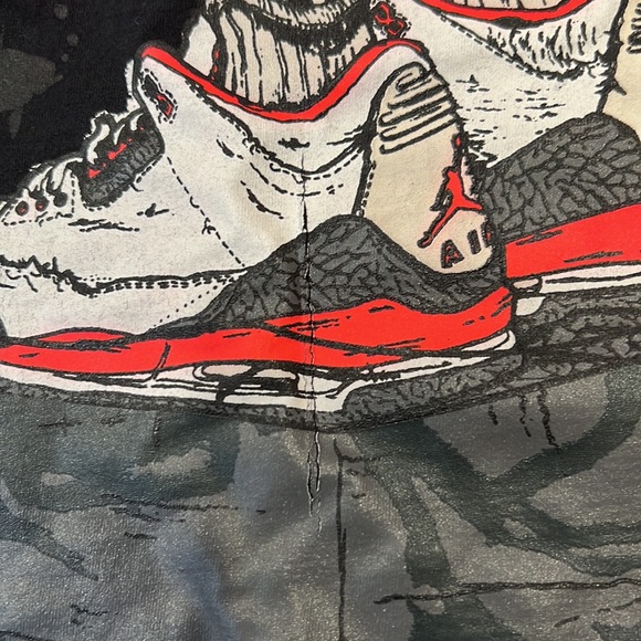 Nike Jordan 2013 3 Cement Deep Three Ankle Break Hot Pink 2XL Shirt - Picture 3 of 8